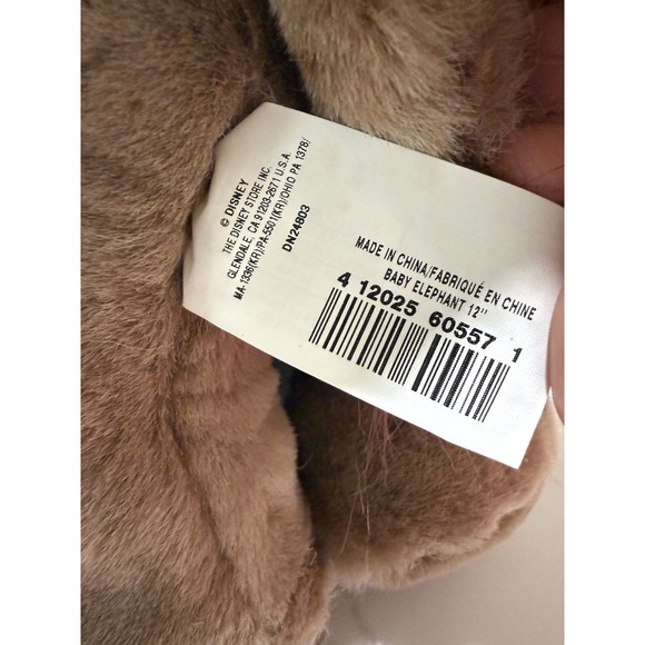 Disney Store Plush Jungle Book 2 Baby Elephant Hathi Jr Stuffed Animal Toy Decor - Picture 6 of 6